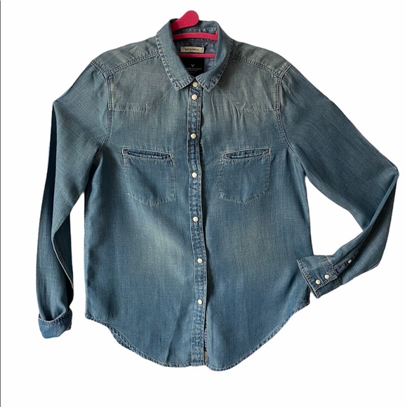 AEO Western Denim button down shirt - Picture 2 of 3